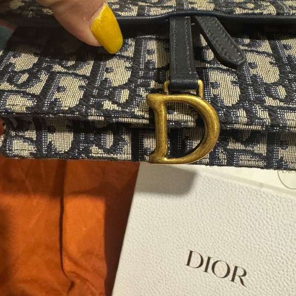 Dior Blue and Cream Women's Belt Bag - Picture 2 of 12
